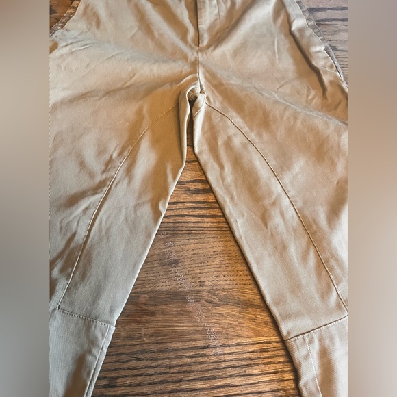 NWOT Zara Basic Tan Colored Riding Pants w/ Capri Cuffs!! - Picture 3 of 12